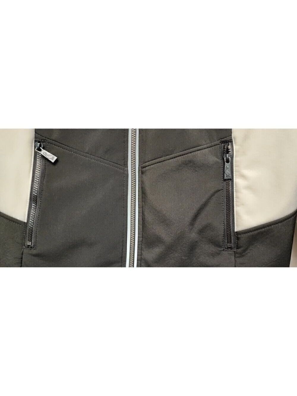 Sporto Long Sleeve Womens Colorblock Back/Ivory Jacket Size XL - Picture 7 of 7